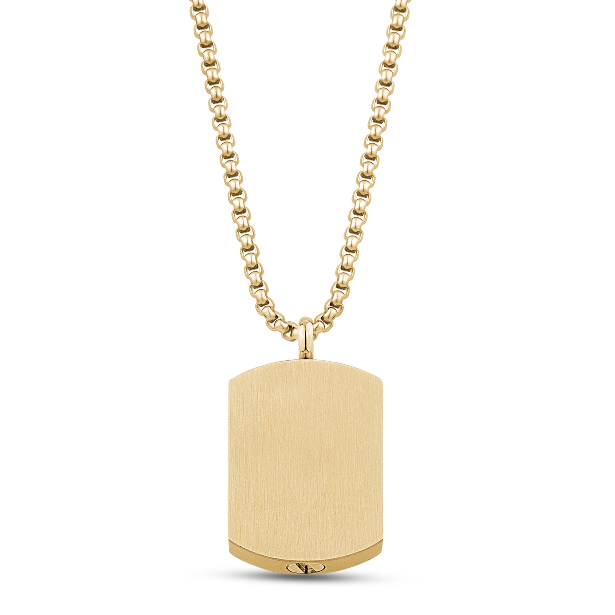 Diamond Dog tag Necklace / Engravable Dog Tag Necklace – Azalea Jewelry
